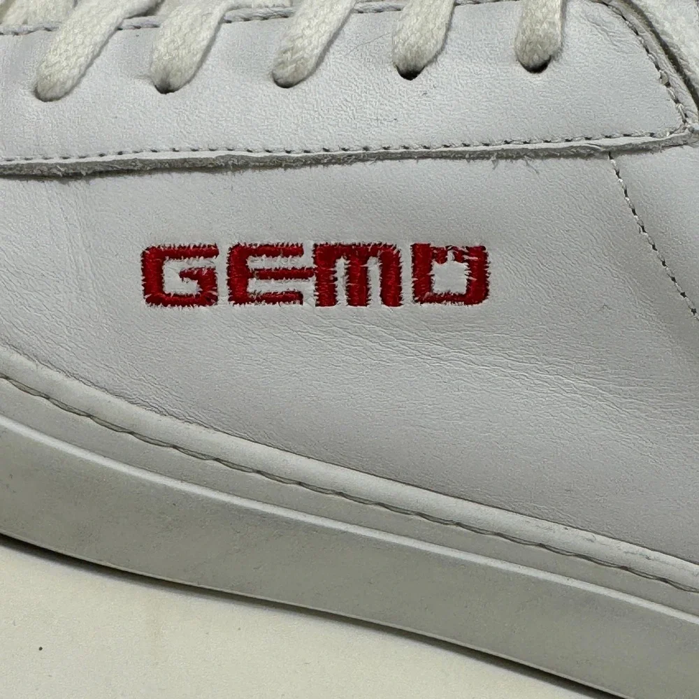 LLOYD Gemo White Leather Low Top Sneakers Men's Size 8.5 Germany‎ Casual Shoes
